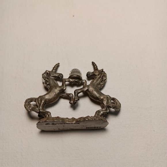 Vintage Spoontiques Pewter Unicorn Figurine HM1597 - Picture 1 of 5